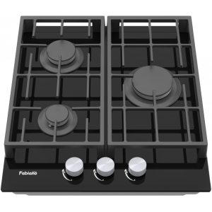 Варильна поверхня газова Fabiano FHG 8453 VGH Black Glass