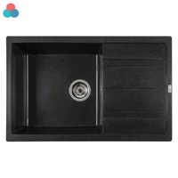 Кухонная мойка Ventolux DIAMANTE (SPACE BLACK) 765x485x200