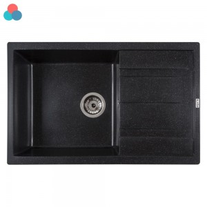 Кухонная мойка Ventolux DIAMANTE (SPACE BLACK) 765x485x200