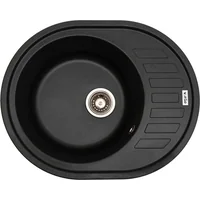 Кухонная мойка Ventolux Monica (BLACK MATT QUARTZ) 620x500x220