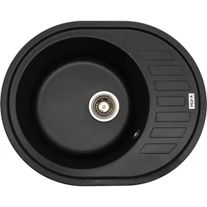 Кухонная мойка Ventolux Monica (BLACK MATT QUARTZ) 620x500x220