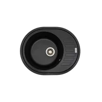 Кухонная мойка Ventolux MONICA (BLACK QUARTZ) 610x495x210
