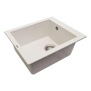 Кухонная мойка Ventolux AMORE (WHITE QUARTZ) 500x410x190